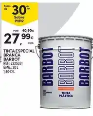 Continente Barbot - tinta especial branca promoção