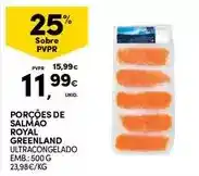 Continente Royal greenland - porções de salmão promoção