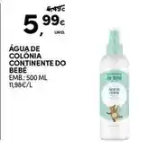 Continente Bébé confort - água de colonia continente promoção