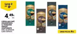 Continente Continente - capsulas cafe compatimientos c/maquina gourmet promoção