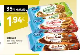 Coviran MIDI FARCI Bolo cacau, morango ou avelã promoção
