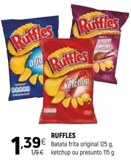 Coviran RUFFLES Batata frita original, ketchup ou presunto promoção