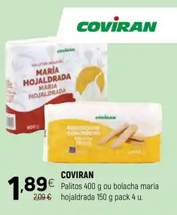 Coviran COVIRAN Palitos ou bolacha maria hoHOJALDRADA aldrada promoção