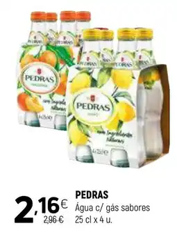 PEDRAS Água c/ gás sabores