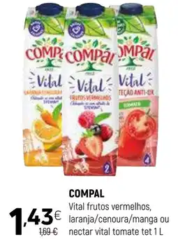 Coviran Compal Vital frutos vermelhos, promoção