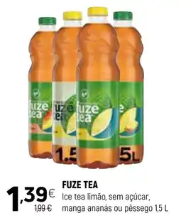 Coviran FUZE TEA Ice tea limão, sem açúcar, manga ananás ou pêssego promoção