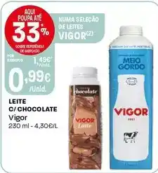 Intermarché Vigor - leite c/chocolate promoção