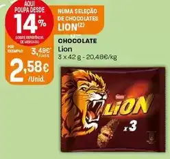 Intermarché Lion - chocolate promoção