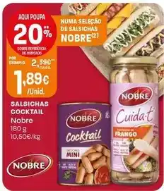 Intermarché Nobre - salsichas cocktail promoção