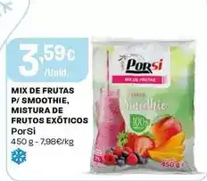 Intermarché Porsi - mix de frutas p/smoothie, mistura de frutos exóticos promoção