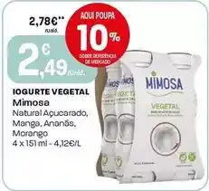 Intermarché Mimosa - iogurte vegetal promoção