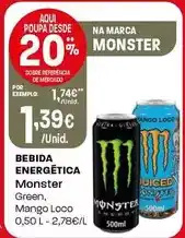 Intermarché Monster - bebida energetica promoção