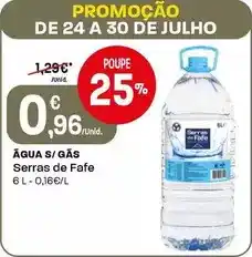 Intermarché Serras de fafe - água s/gas promoção