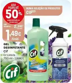 Intermarché Cif - gel desinfetante promoção