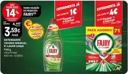 Intermarché Fairy - detergente líquido manual p/ lavar loiça promoção