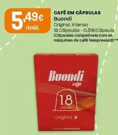 Intermarché Buondi - café em cápsulas promoção
