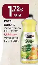 Intermarché Porsi - sangria vinho branco promoção