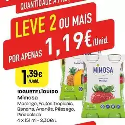 Intermarché Mimosa - iogurte liquido promoção
