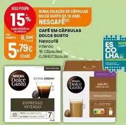 Intermarché Nescafé - café em cápsulas dolce gusto promoção