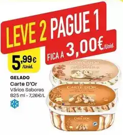 Intermarché Carte d'or - gelado promoção