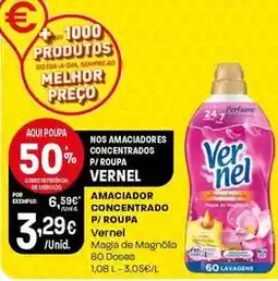 Intermarché Vernel - amaciador concentrado p/ roupa promoção
