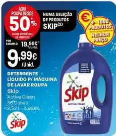 Intermarché Skip - detergente líquido p/maquina de lavar roupa promoção