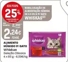 Intermarché Whiskas - alimento humido p/gato promoção
