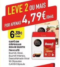 Intermarché Nescafé - café em cápsulas dolce gusto promoção