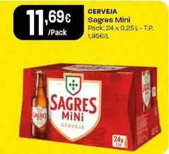 Intermarché Sagres mini - cerveja promoção