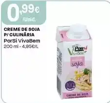 Intermarché Porsi vivabem - creme de soja p/ culinaria promoção