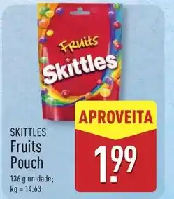 ALDI Skittles - fruits pouch promoção