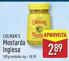 ALDI Colman's - mostarda inglesa promoção