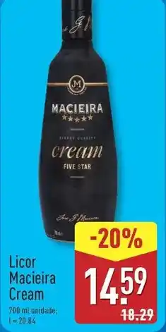 ALDI Macieira - licor cream promoção