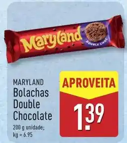 ALDI Bolachas double chocolate promoção