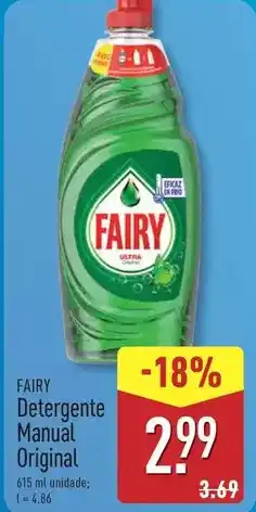 ALDI Fairy - detergente manual original promoção