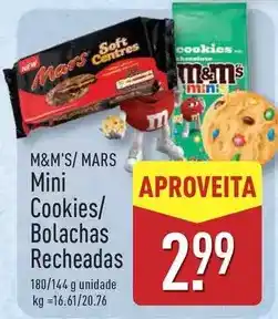 ALDI M&m's - mini cookies/ bolachas recheadas promoção