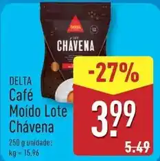 ALDI Delta q - café moído lote chavena promoção