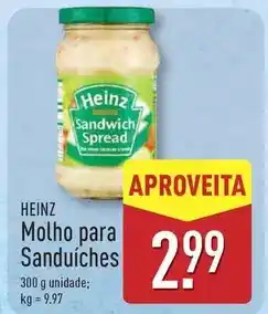 ALDI Heinz - molho para sanduches promoção