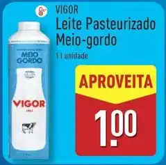 ALDI Vigor - leite pasteurizado meio-gordo promoção