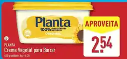 ALDI Planta - creme vegetal para barrar promoção