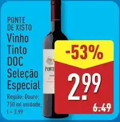 ALDI Ponte de lima - vinho tinto doc promoção