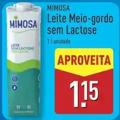 ALDI Mimosa - leite meio-gordo sem lactose promoção