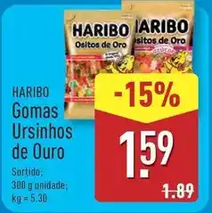 ALDI Haribo - gomas ursinhos de ouro promoção