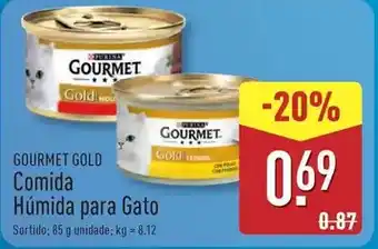 ALDI Purina - gourmet gold comida humida para gato promoção