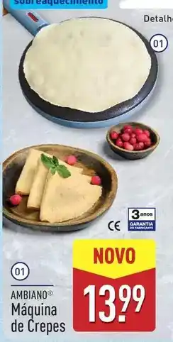 ALDI Máquina de crepes promoção