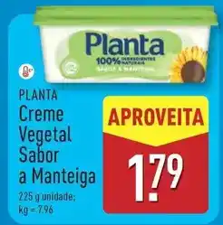 ALDI Planta - creme vegetal sabor a manteiga promoção