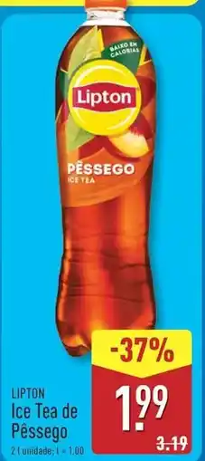 ALDI Lipton - ice tea de pêssego promoção