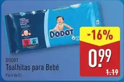 ALDI Dodot - toalhitas para bebe promoção