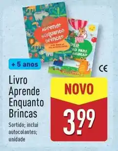 ALDI Livro aprende enquanto brincas promoção