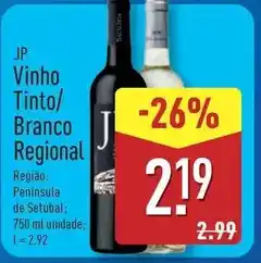ALDI Jp - vinho tinto promoção